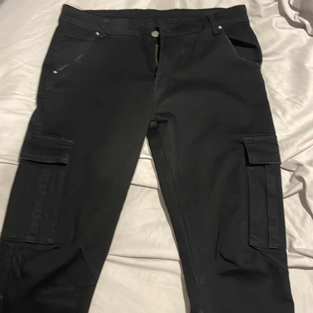 Mens cargo skinny